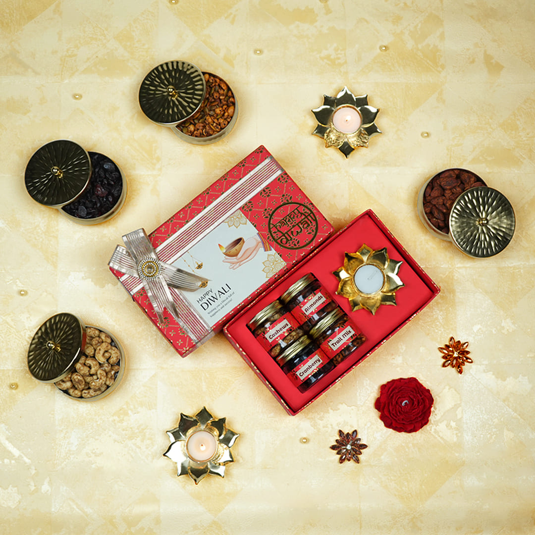 Diwali Gift Boxes Online - Healthy Nuts and Festive Treats
